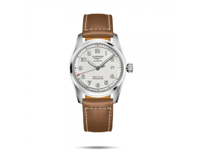 WATCH L3810LS STEEL LEATHER 40 MM AUTOMATIC CHRONOMETER SPIRIT