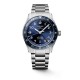STEEL WATCH AND BLUE DIAL 42MM AUTOMATIC CHRONOMETER GMT SPIRIT ZULU TIME LONGINES