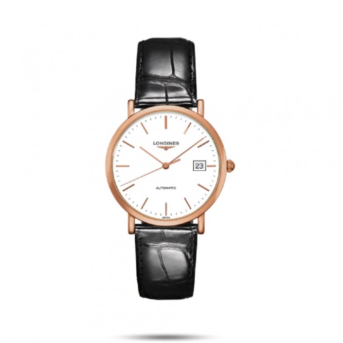 L4787GL ROSE GOLD & LEATHER 37 MM THE ELEGANT COLLECTION LONGINES