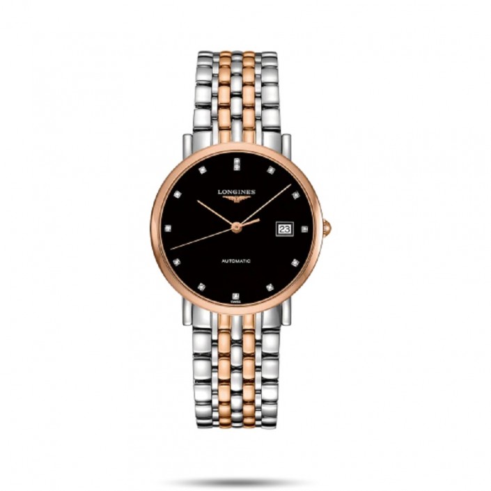 L4810SD STEEL & ROSE GOLD PLATED-DIAMONDS 37 MM THE ELEGANT COLLECTION LONGINES