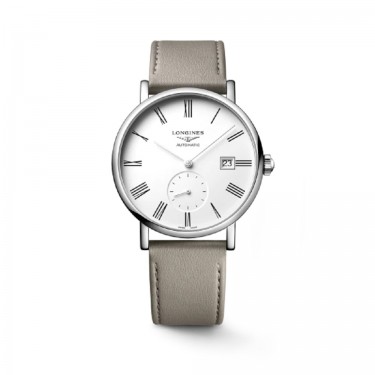 Steel beige leather watch The Elegant Collection Longines