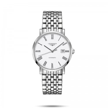 STEEL WATCH & WHITE 39 MM THE ELEGANT COLLECTION LONGINES L4910S 