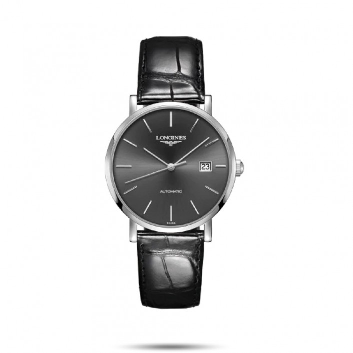L4910SL STEEL & LEATHER 39  MM THE ELEGANT COLLECTION LONGINES