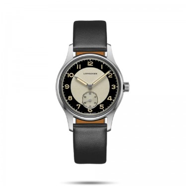 Rellotge acer i pell automàtic Heritage Classic Tuxedo Longines L2330sl