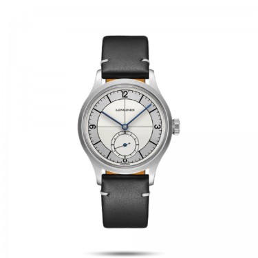 Automatic steel watch and leather Heritage Classic Longines L2828sl