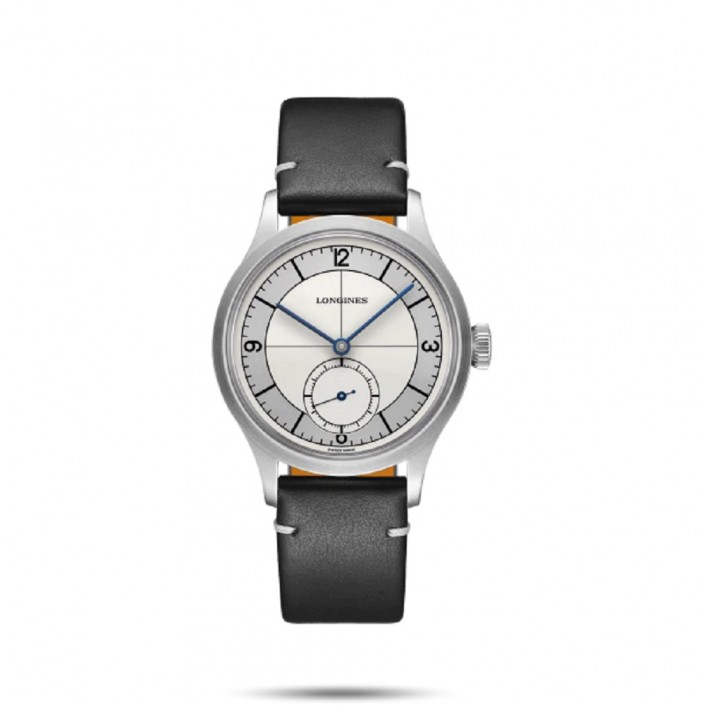 Automatic steel watch and leather Heritage Classic Longines L2828sl