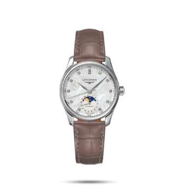 Reloj de Acero & Diamante-Nácar Master Collection Longines 