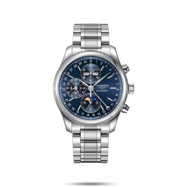 STEEL WATCH & BLUE DIAL MOON PHASE-ANNUAL CALENDAR MASTER COLLECTION LONGINES L2773B 