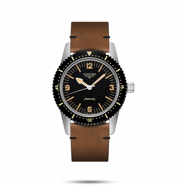 STEEL WATCH & LEATHER 42 MM AUTOMATIC SKIN DIVER LONGINES L2822