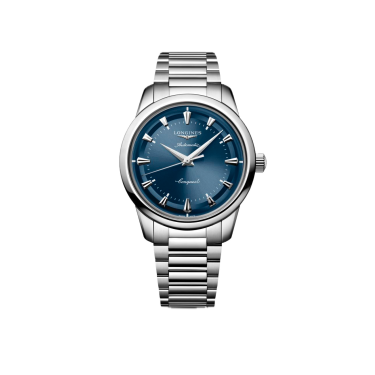 Longines Conquest Heritage 40 mm — automàtic amb esfera blava llustrada
