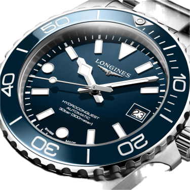 Longines HydroConquest Automatique 39 mm Bleu en acier inoxydable et céramique
