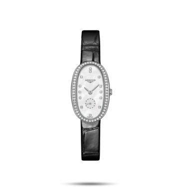 STEEL WATCH & NATURAL MOTHER-OF-PEARL-DIAMONDS SYMPHONETTE LONGINES L2306 