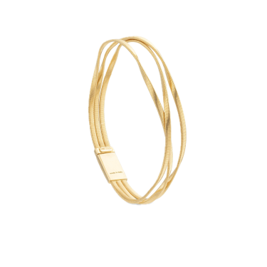 18K Yellow Gold Triple-Strand Diamond Bracelet — MARRAKECH