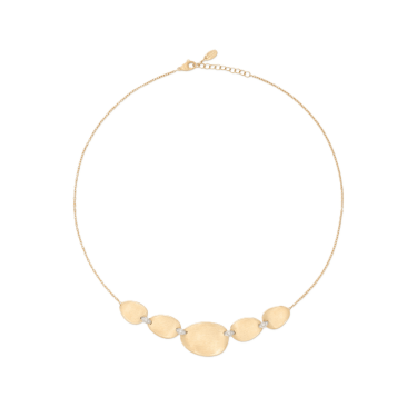 Collaret llarg d’or groc de 18 qt amb diamants - Lunaria Diamonds