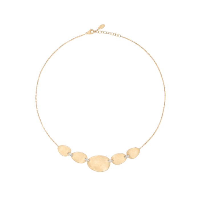 Collaret llarg d’or groc de 18 qt amb diamants - Lunaria Diamonds