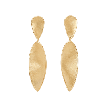 Arracades penjants d’or groc de 18 qt – Lunaria Twist