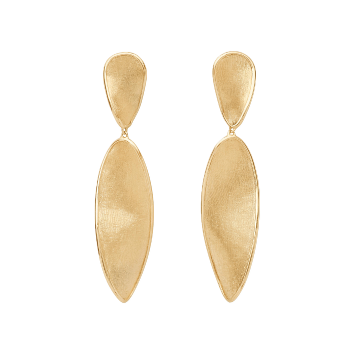 Arracades penjants d’or groc de 18 qt – Lunaria Twist