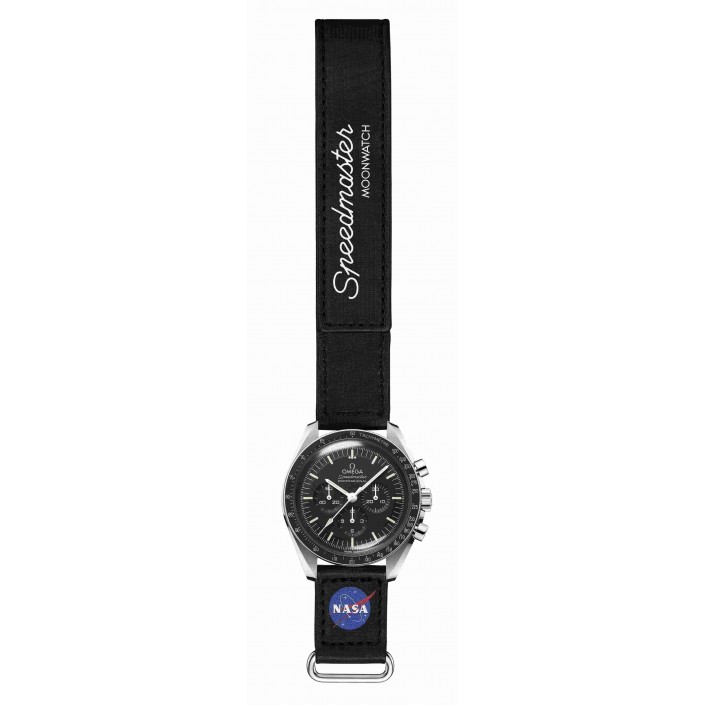 Pulsera negra VELCRO® Speedmaster Moonwatch de 2 piezas