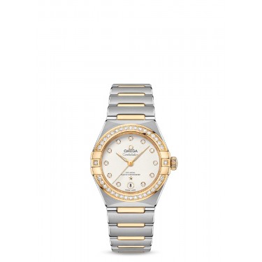STEEL WATCH & YELLOW GOLD-DIAMANTS 29 MM CONSTELLATION OMEGA 13125SG-D 