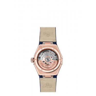 18K Gold Watch & Diamonds-Blue Aventurine Constellation Omega