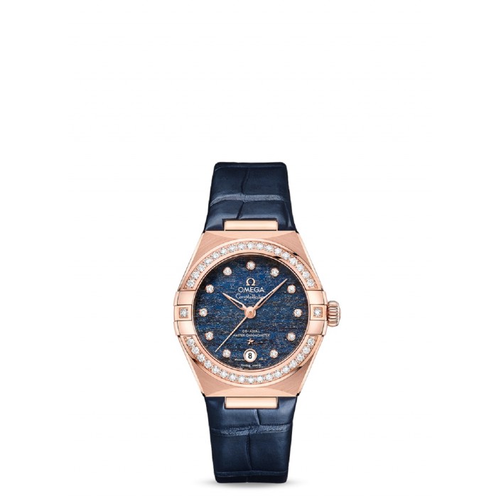 Rellotge Or 18QT & Diamants-Venturina Blau Constellation Omega