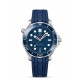 Reloj acero & caucho azul Seamaster Diver 300 m Omega