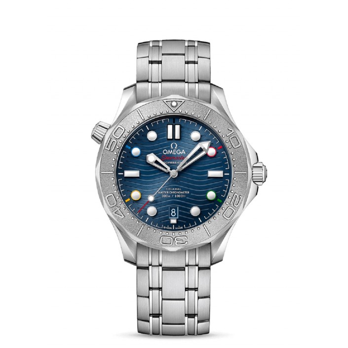 Omega Diver 300M 42 mm Watch in Blue Dial