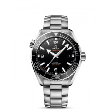 STEEL WATCH & BLACK 44 MM MASTER CHRONOMETER CO-AXIAL SEAMASTER PLANET OCEAN 600 M OMEGA 21530 