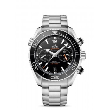 STEEL WATCH & BLACK 45.5 MM MASTER CHRONOMETER CHRONOGRAPH CO-AXIAL SEAMASTER PLANET OCEAN 600 M OMEGA 21530 