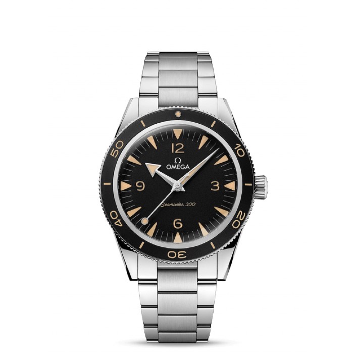 WATCH 23430 STEEL \u0026 BLACK 41 MM MASTER CHRONOMETER CO-AXIAL SEAMASTER 300 M  OMEGA