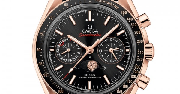 Omega speedmaster best sale moonphase gold