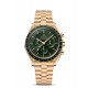Gold moonshine watch & green dial chronograph Speedmaster Moonwatch Omega