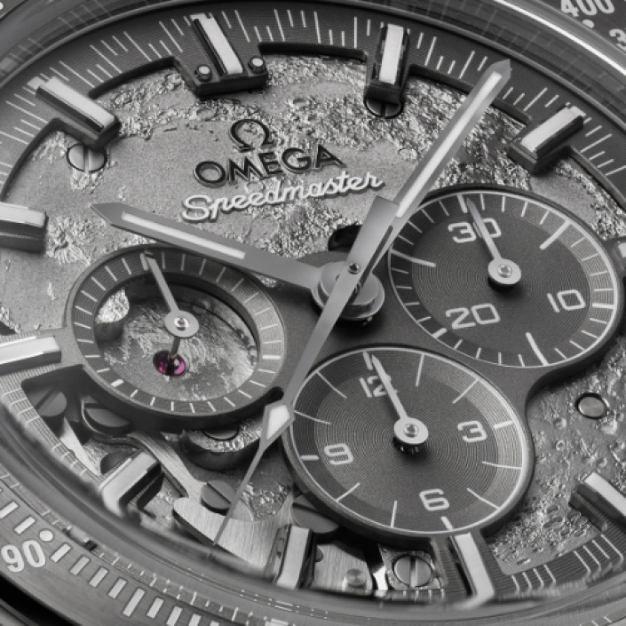 Watch Speedmaster Dark Side of the Moon 44.25 mm — Grey ceramic & nylon fabric strap