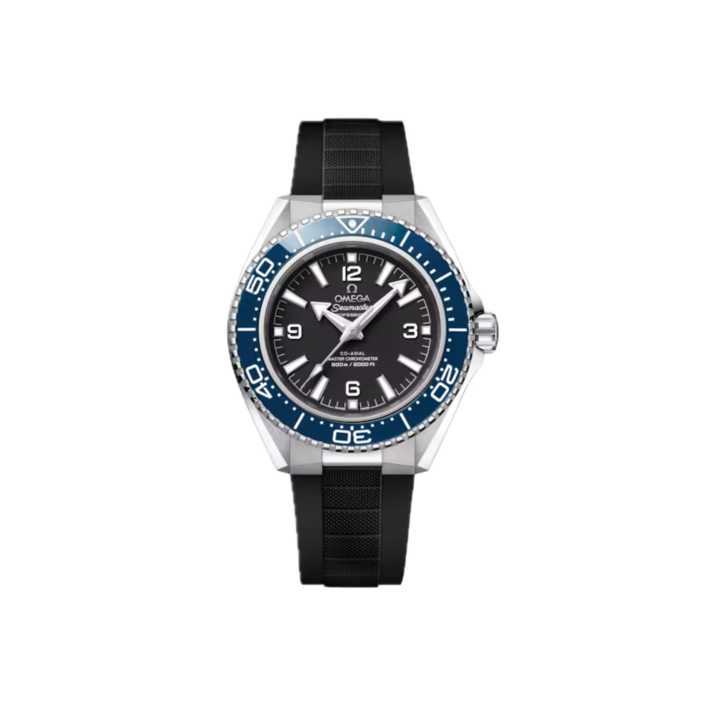 Seamaster Planet Ocean 600M 42 mm — Acer, bisell blau i corretja de cautxú