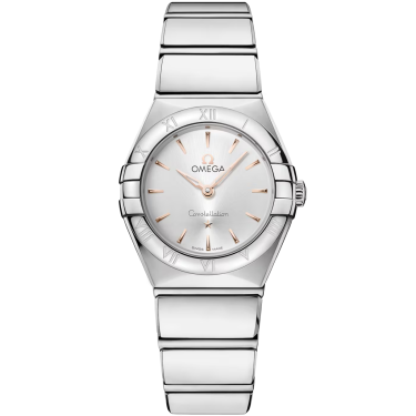 Montre OMEGA Constellation 25 mm acier, lunette romaine & Sedna