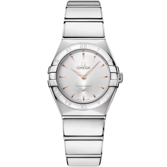 Montre OMEGA Constellation 25 mm acier, lunette romaine & Sedna
