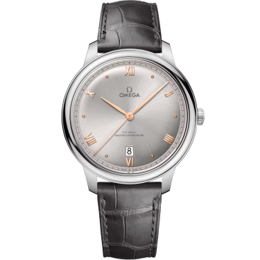 Montre OMEGA De Ville Prestige 40 mm acier, cadran gris rhodium cuir