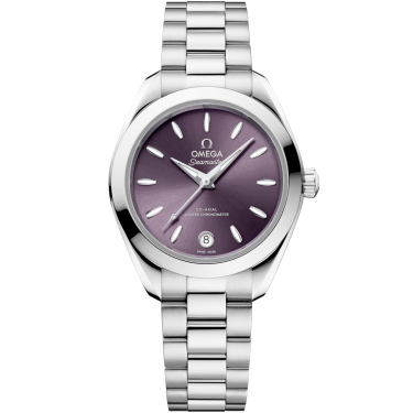 Montre OMEGA Seamaster Aqua Terra 30 mm acier, cadran lavande