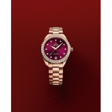 Montre OMEGA Seamaster Aqua Terra 30 mm or Sedna & diamants