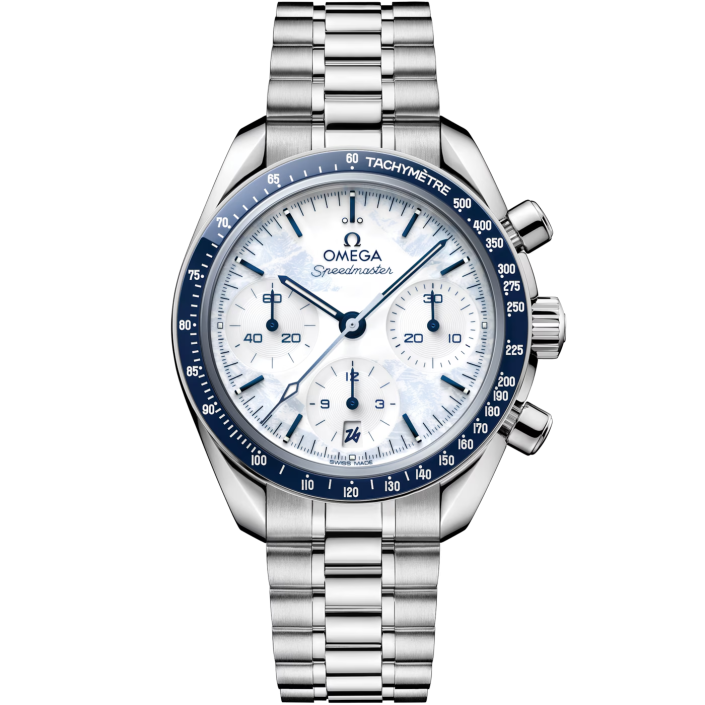 Montre OMEGA Speedmaster 38 38 mm acier, édition Milano Cortina 2026