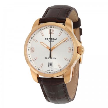 CE0014-10 STEEL & PVD ROSE GOLD-LEATHER 42 MM DS MULTI-8 CERTINA