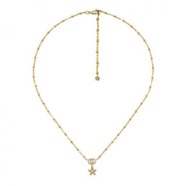 NECKLACE FLORA YELLOW GOLD & DIAMONDS GUCCI