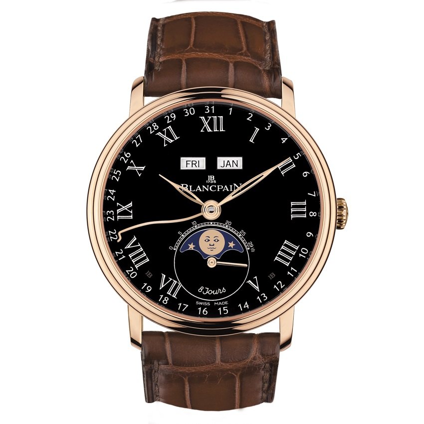 WATCH 6639GBL ROSE GOLD LEATHER 42 MM VILLERET BLANCPAIN