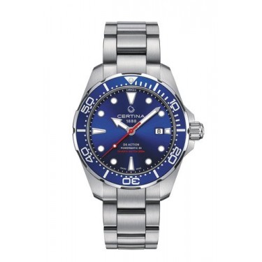 STEEL WATCH & BLUE DIAL DS ACTION DIVER POWERMATIC 80 CERTINA