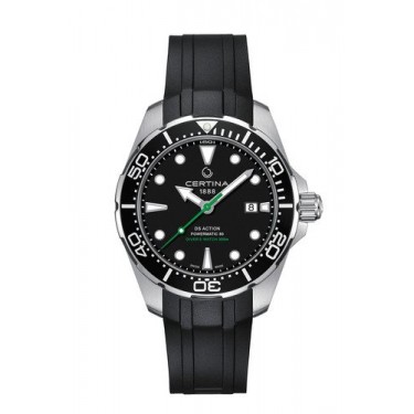 STEEL WATCH & RUBBER DIAL NERGA DS ACTION DIVER POWERMATIC 80 CERTINA