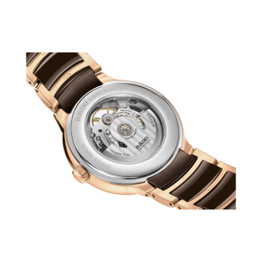 Rado Centrix Automatic Diamonds Open Heart Brown Mother of Pearl Watch