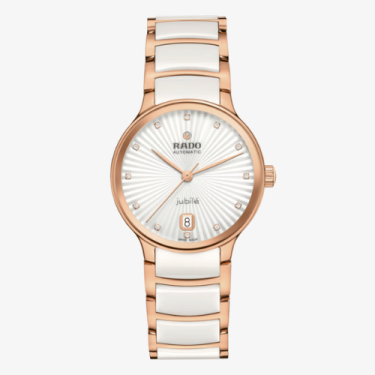 Rado Centrix Automatic Diamonds White Ceramic Watch 35mm