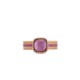 ROSE GOLD RING & MOTHER OF PEARL-AMETHYST-RED CORAL-RED SAPPHIRES ROMAN BAROCCO ROBERTO COIN AZV888RI1859RGA