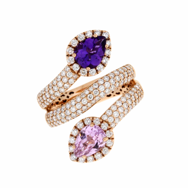 SUISSA kunzite amethyst ring 1AN1480873/1