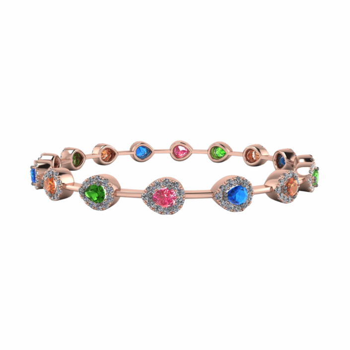 SUISSA Rainbow Sapphire Bracelet JB1223B
